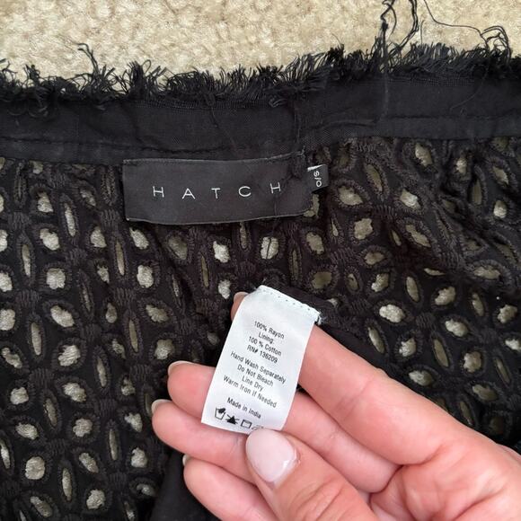 Hatch Romy Maxi Midi Dress Lace-Up Paneled Eyelet Woven Lined Maternity Wear - Picture 9 of 9